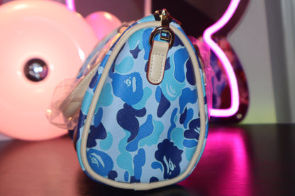 Ice Blue Camo Boston Bag ✦ Viral Y2K IT Girl Shoulder Bag